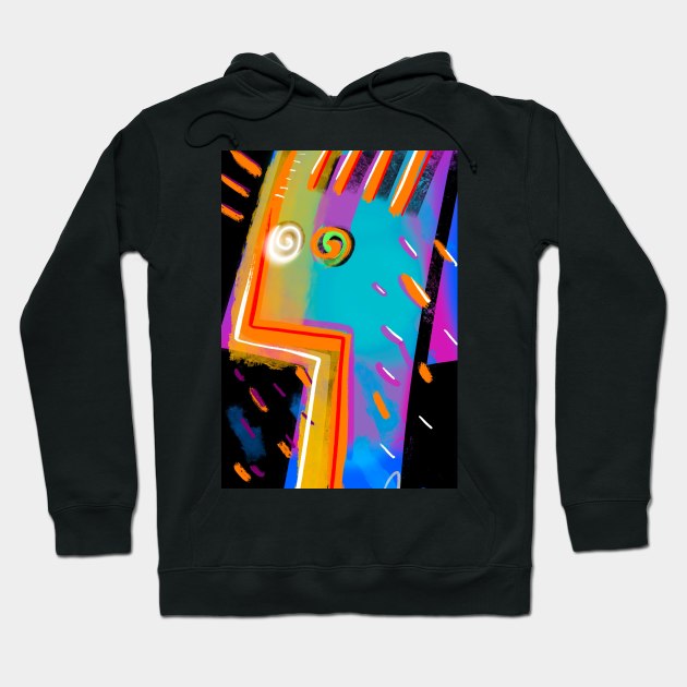 crazy bird Hoodie by Angel Rivas